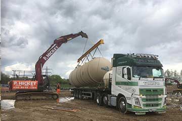 Artic vehicle on site